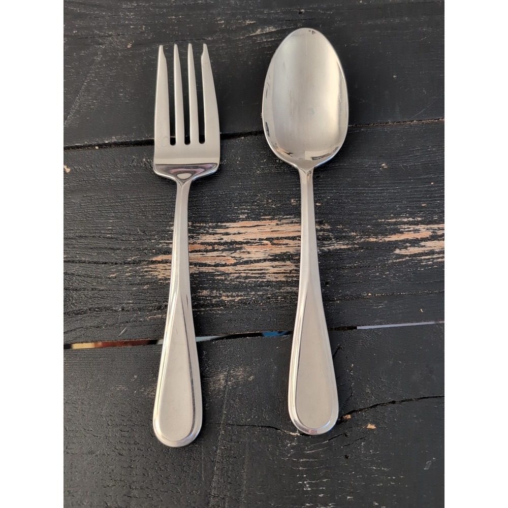 Mikasa 18/10 Stainless Steel Child Toddler Fork and Spoon Set Silverware 6 inch